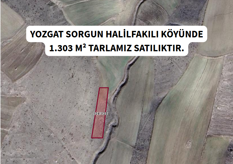 YOZGAT SORGUN HALİLFAKILI KÖYÜNDE 1.303 M² TARLA SATILIKTIR. - YOZGAT SORGUN fotoğraf 6